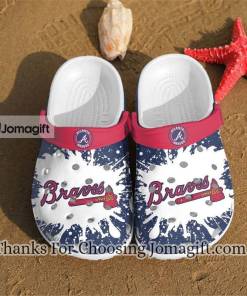 Atlanta Braves Watercolor New Crocs Clog Shoes