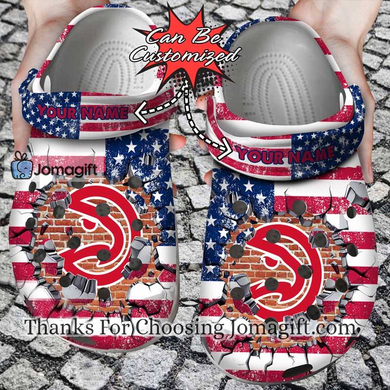 Atlanta Hawks American Flag Crocs Shoes Gift 1 1