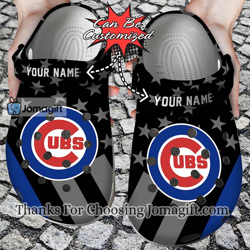Best Custom Name Chicago Cubs Star Flag Crocs Gift 1