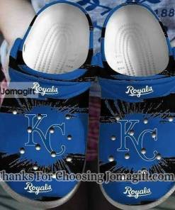 [Exceptional] Kansas City Royals White Blue Crocs Gift
