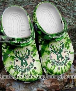 Best selling Milwaukee Bucks Green Tie Dye Crocs Gift 1