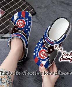 Best selling Personalized Chicago Cubs American Flag Crocs Gift 1