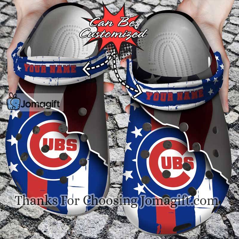 Best selling Personalized Chicago Cubs American Flag Crocs Gift 2