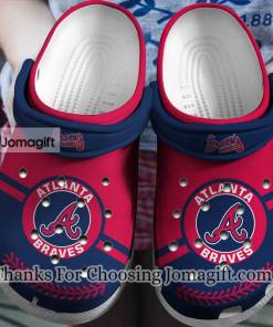 Atlanta Braves Baseball Ripped American Flag Crocs Clog Shoes