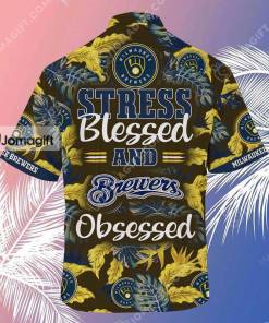 Brewers Hawaiian Shirt Stress Blessed Gift
