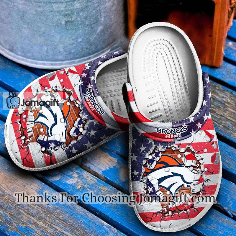 Broncos American Flag Crocs Gift 1