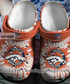 Denver Broncos American Flag Crocs Clog Shoes