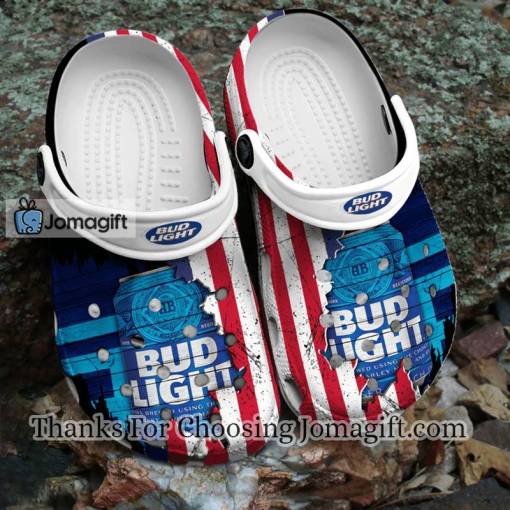 Bud Light U.S Flag Pattern Crocs Gift
