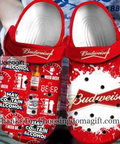 Budweiser May Contain Alcohol Crocs Gift