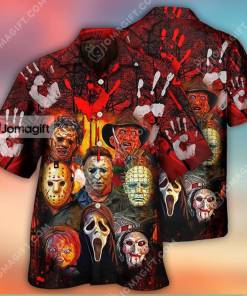 Characters Blood Scary Halloween Hawaiian Shirt Gift