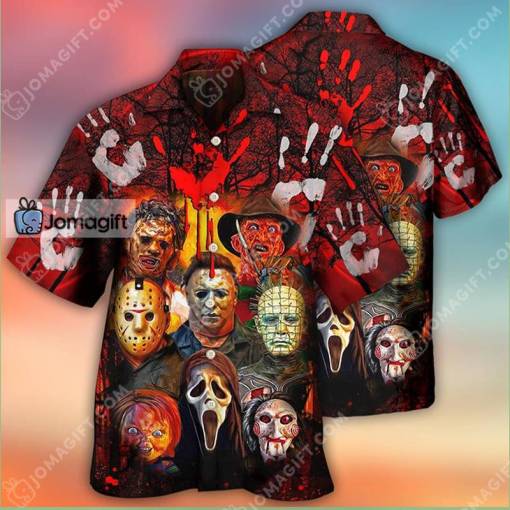 Characters Blood Scary Halloween Hawaiian Shirt Gift