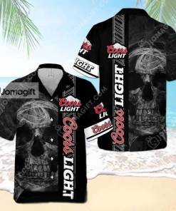 Coors Light Hawaiian Shirt Skull Gift 1