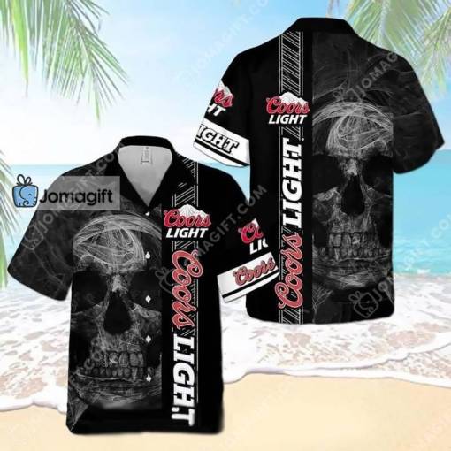 Coors Light Hawaiian Shirt Skull Gift