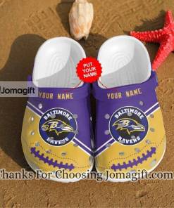 Custom Baltimore Ravens Polka Dots Colors Crocs Clog Shoes