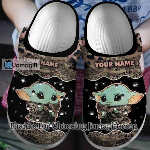 [New] Custom Name Baby Yoda Crocs Shoes Gift
