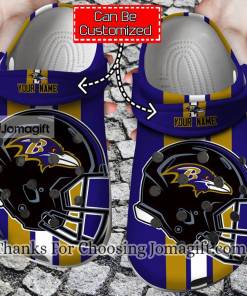Custom Name Baltimore Ravens Crocs Gift 1