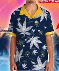 Custom Name Brewers Cannabis Hawaiian Shirt Gift 1