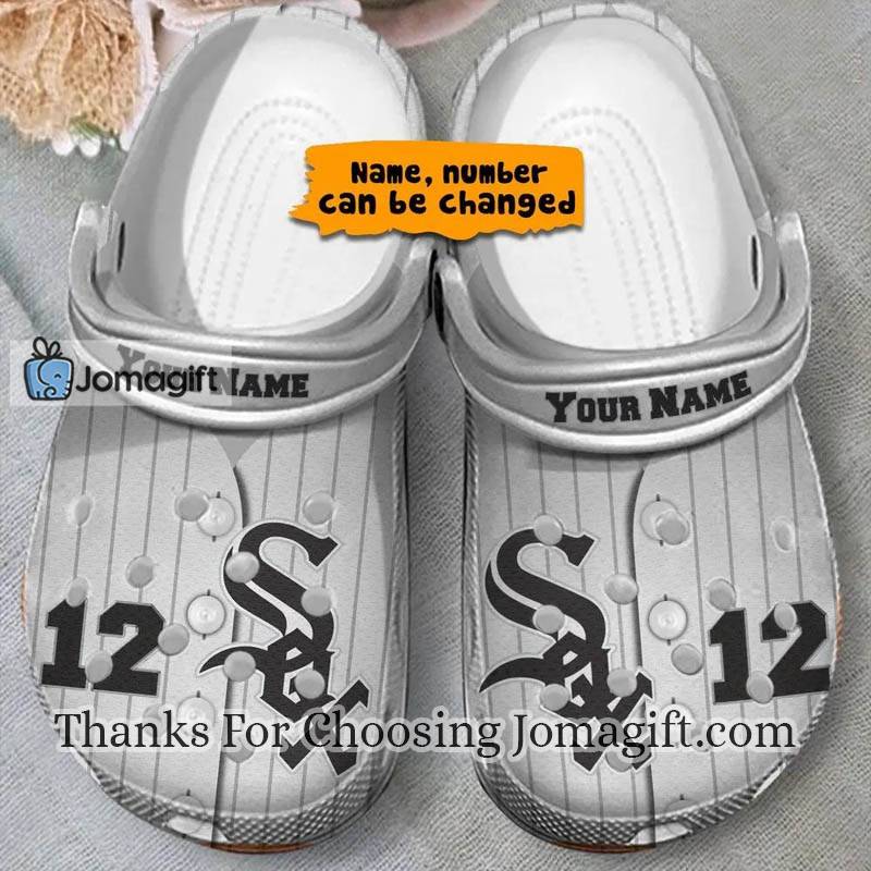 Custom Name Chicago White Sox Crocs Shoes Gift 2