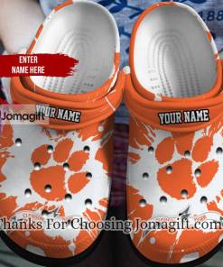 Custom Name Clemson Crocs Gift 3