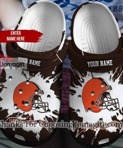 Custom Name Cleveland Browns Crocs Gift 3