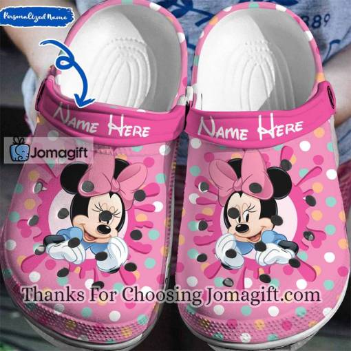 Custom Name Crocs Minnie Mouse Gift