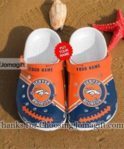 Denver Broncos Mascot Ripped Flag Crocs Clog Shoes