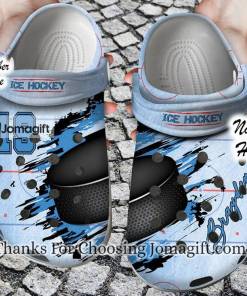 Custom Name Hockey Crocs Gift