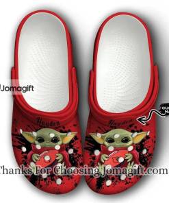 [Custom name] Louisville Cardinals Baby Yoda Crocs Gift