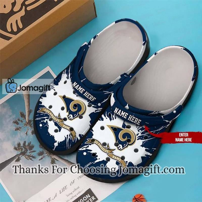 Custom name Rams Crocs Crocband Clogs Shoes Gift 2
