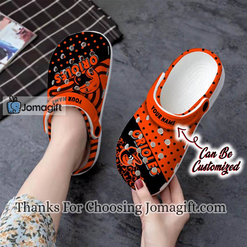 Customized Baltimore Orioles Polka Dots Colors Crocs Gift 1