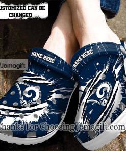Customized Los Angeles Rams Crocs Shoes Gift 2