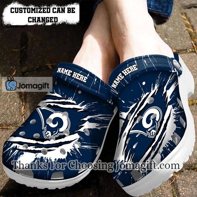 Customized Los Angeles Rams Crocs Shoes Gift 2