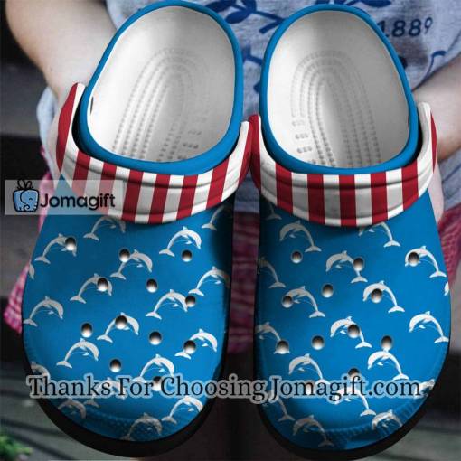 Dolphin American Flag Crocs Gift