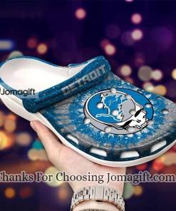 Elegant Detroit Lions Skull Crocs Shoes Gift 2
