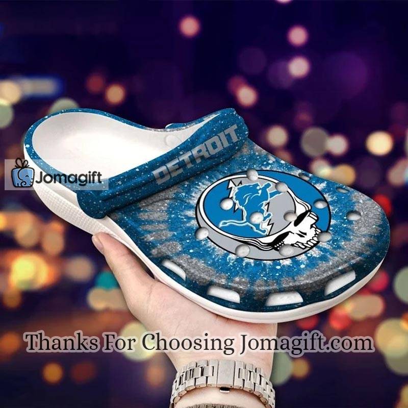 Elegant Detroit Lions Skull Crocs Shoes Gift 2