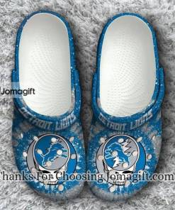 Elegant Detroit Lions Skull Crocs Shoes Gift 3