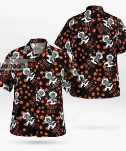 Freddy Krueger Hello Fall Halloween Hawaiian Shirt Gift 1