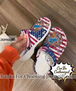 Gorgeous Lions American Flag Breaking Wall Crocs Gift 1