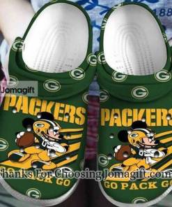 Green Bay Packers Mickey Mouse Crocs Gift 1