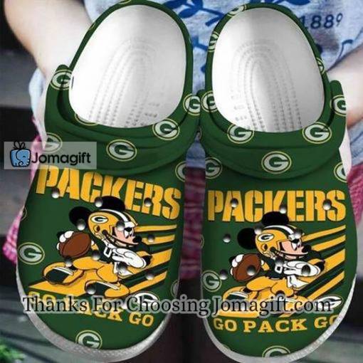Green Bay Packers Mickey Mouse Crocs Gift