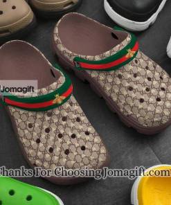 Gucci Brown Pattern Crocs Gift 1