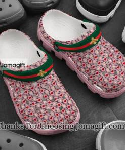 Gucci Heart Pink Pattern Crocs Gift 1