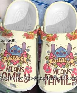 High quality Stitch Ohana Means Family Crocs Gift 1