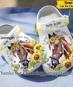 [Best] Horse Sunflower Crocs Crocband Clogs Gift