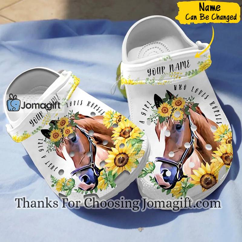 Horse Sunflower Crocs Gift 1