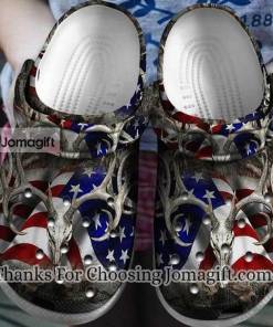 Hunting America Flag Crocs Gift 1