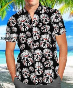 Jason Voorhees Face Halloween Hawaiian Shirt Gift 1