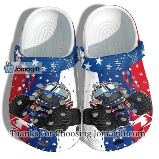 Monster Truck Vehicles 4Th Of July Crocs Gift