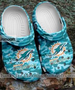Miami Dolphins Hive Pattern Crocs Clogs Gift