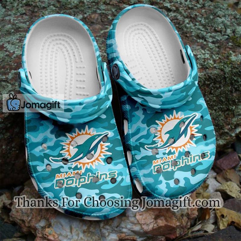 New Miami Dolphins Logo Camouflage Crocs Gift 1